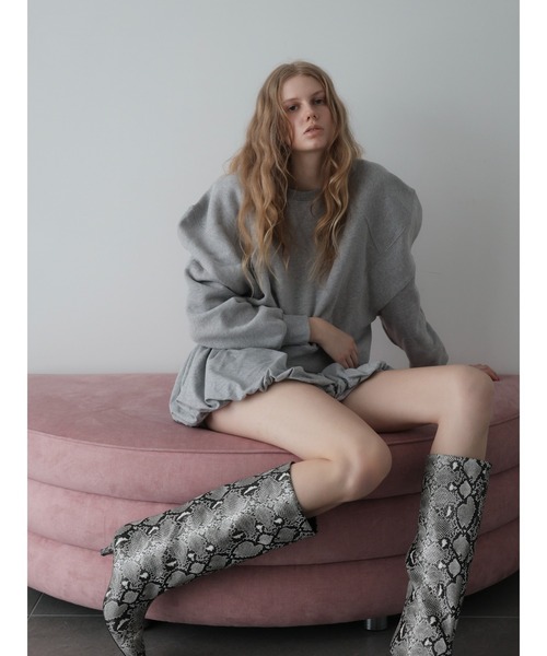 トレーナー スウェット PUFF SLEEVE SWEAT 起毛なし レディースの画像