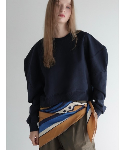 AMOMMA（アモマ） トレーナー スウェット PUFF SLEEVE SWEAT 起毛なし