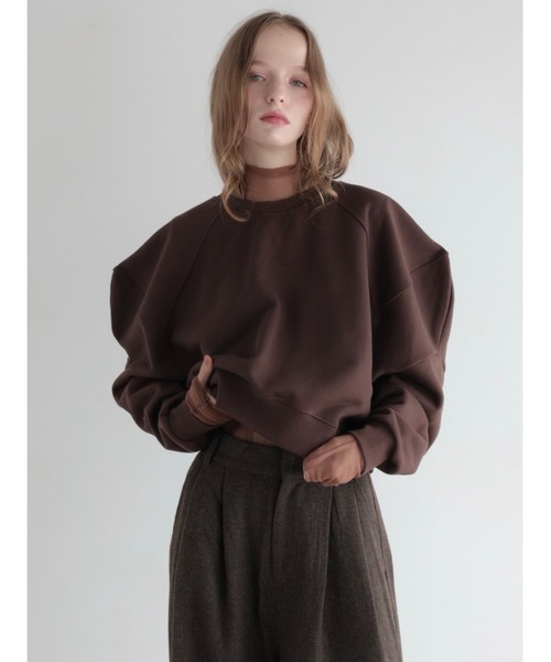 AMOMMA（アモマ） トレーナー スウェット PUFF SLEEVE SWEAT 起毛なし