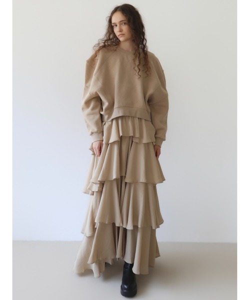 AMOMMA（アモマ） トレーナー スウェット PUFF SLEEVE SWEAT 起毛なし