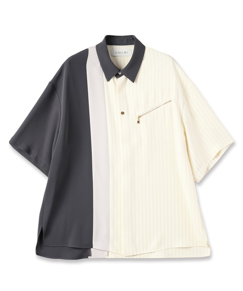CULLNI（クルニ） 半袖シャツ 1 ネイビー メンズ : ZOZOTOWN Yahoo!店
