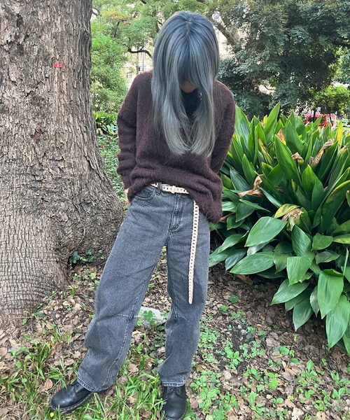 ONFLEEK ベルト ユニセックス 本革 レザーチェーンベルト
