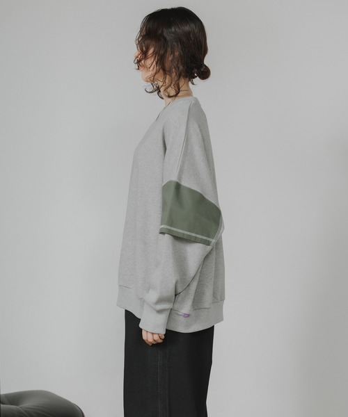 トレーナー スウェット Garance et VioLette/ギャランスエトヴィオレット フェイクレイヤード 切り替えデザイン ビッグスウェット_21
