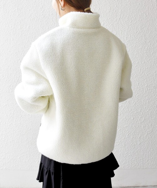 Theory♡シアーボンバージャケット　ホワイト　Ｓサイズ SHIPS any ブルゾン アウター 「SHIPS any別注」TAION:「洗濯機可能