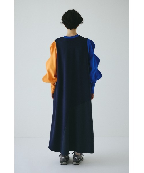 HeRIN.CYE ワンピース Mountain sleeve docking dress マウンテン