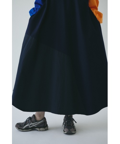 HeRIN.CYE ワンピース Mountain sleeve docking dress マウンテン