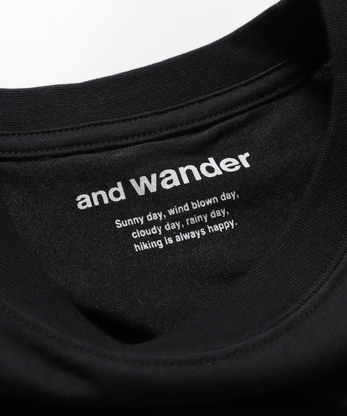 「and wander」 半袖Tシャツ X-LARGE ホワイト メンズ_画像9