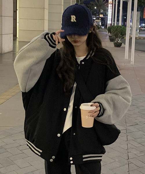 ALTROSE（アルトローズ） スタジャン ジャケット シンプル ビッグ