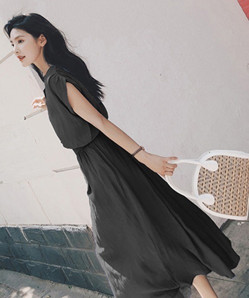 「Miniministore」 ノースリーブワンピース L ブルー レディース_画像4