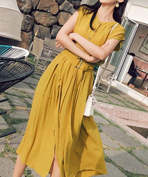 「Miniministore」 ノースリーブワンピース L ブルー レディース_画像9