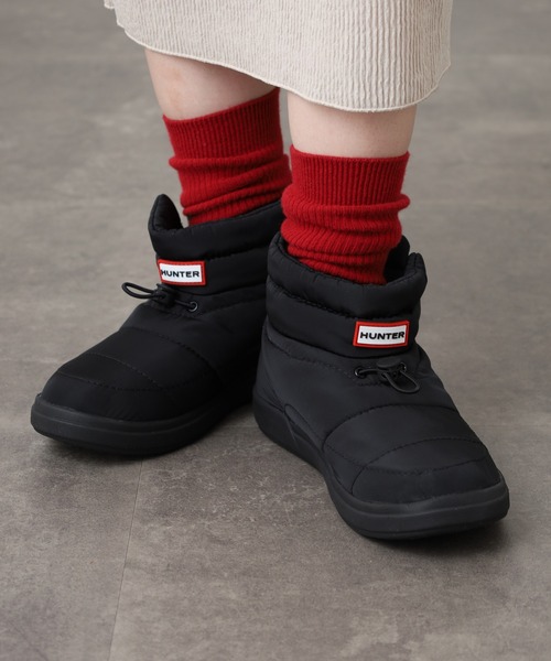 HUNTER（ハンター） ブーツ イン/アウト コージー パフ サイド ベント