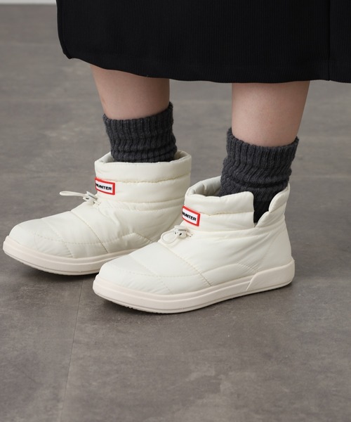 HUNTER ハンター　インアウト　コージーパフ　サイドベント　ブーティー HUNTER（ハンター） ブーツ イン/アウト コージー パフ サイド ベント