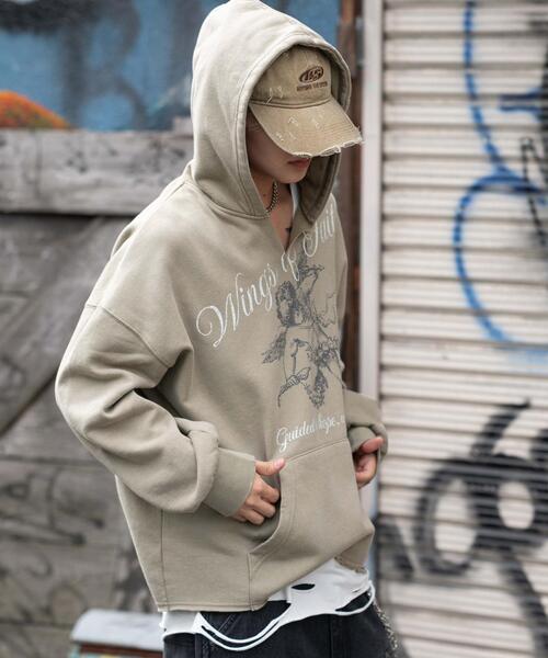 WEGO（ウィゴー） パーカー WEGO/「25年秋冬新作」ヴィンテージ