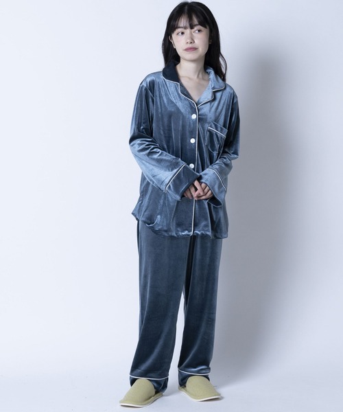 ARCADE（アーケード） パジャマ ルームウェア 上下セットアップ ベロア