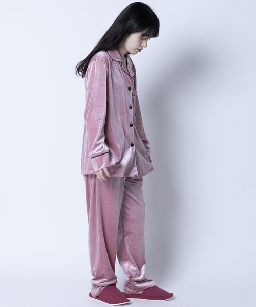 ARCADE（アーケード） パジャマ ルームウェア 上下セットアップ ベロア