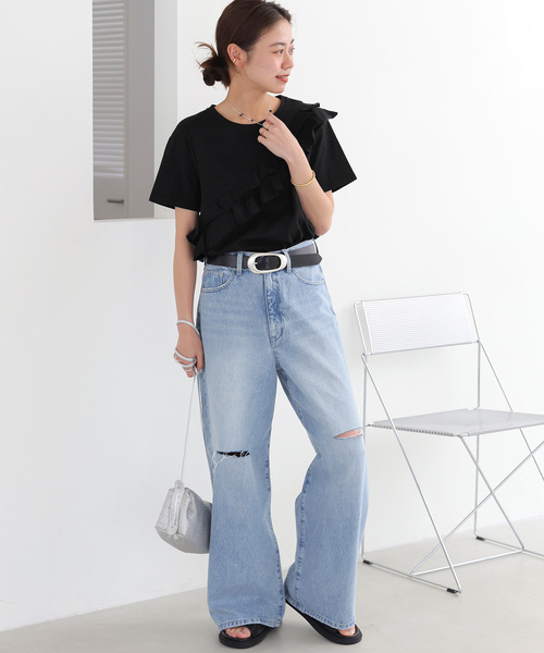 「JOURNAL STANDARD relume」 半袖Tシャツ FREE ホワイト レディース_画像2