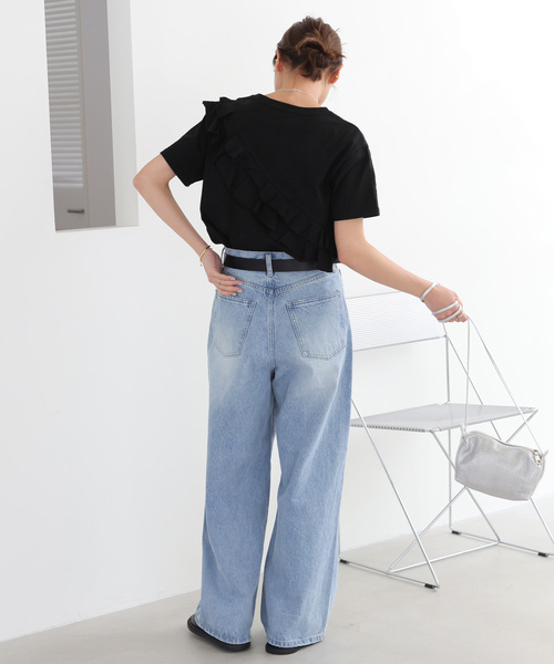 「JOURNAL STANDARD relume」 半袖Tシャツ FREE ホワイト レディース_画像4