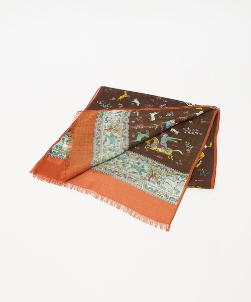 DRAKE'S（ドレイクス） ストール マフラー 「別注」「Drake's」ホース