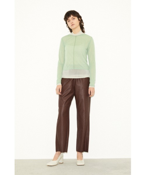 「THROW by SLY」 イージーパンツ 1 ブラウン レディース_画像4