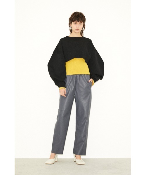 「THROW by SLY」 イージーパンツ 1 ブラウン レディース_画像8