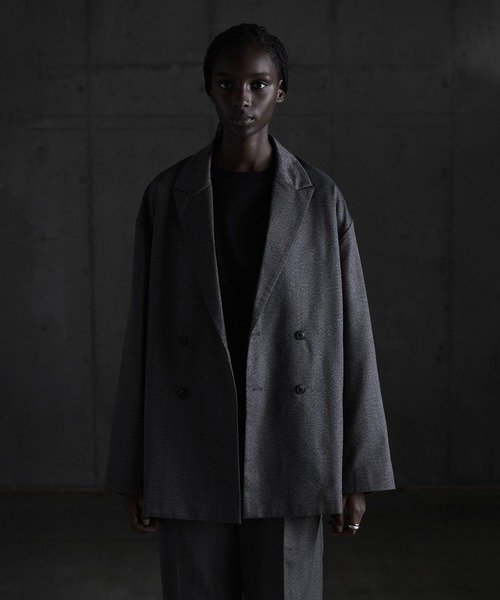 「CALLNE」 テーラードジャケット M グレー メンズ_画像2