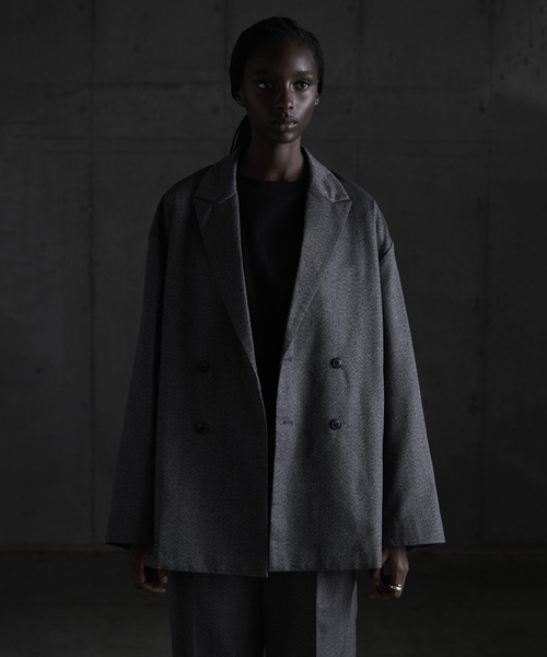 「CALLNE」 テーラードジャケット M グレー メンズ_画像3