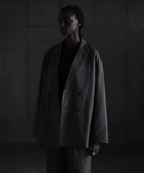 「CALLNE」 テーラードジャケット M グレー メンズ_画像4