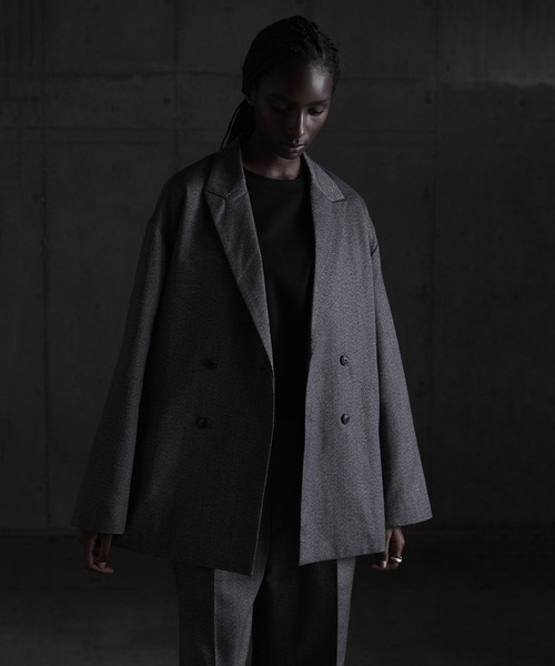 「CALLNE」 テーラードジャケット M グレー メンズ_画像6