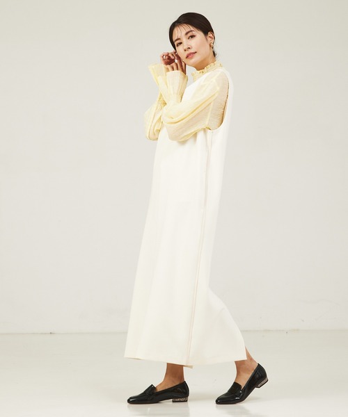 「abahouse mavie」 ノースリーブワンピース 36 ブラック レディース_画像3