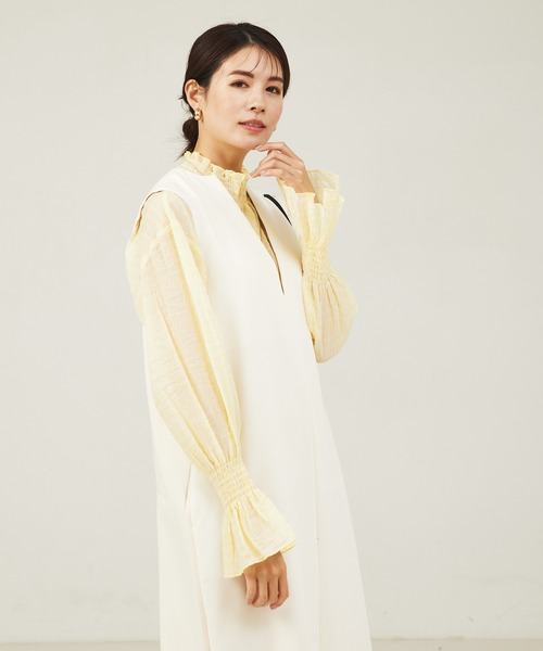 「abahouse mavie」 ノースリーブワンピース 36 ブラック レディース_画像4