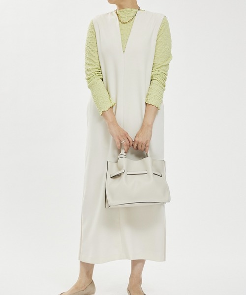 「abahouse mavie」 ノースリーブワンピース 36 ブラック レディース_画像6