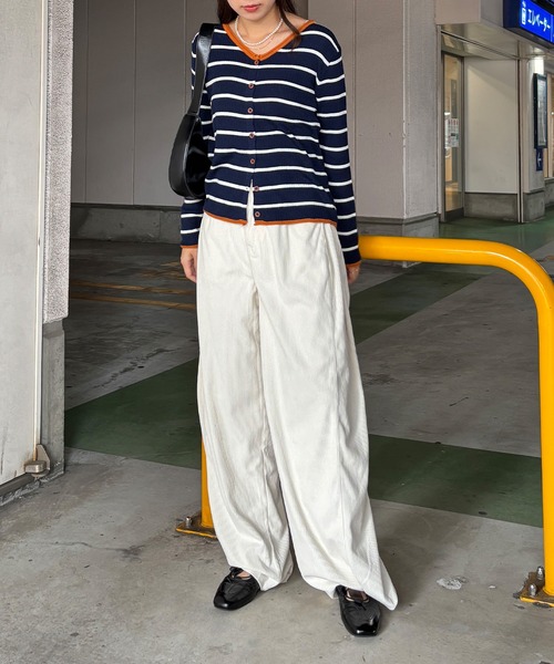 I-SOOK（アイスー） カーディガン 「ISOOK / アイスー」バイカラー