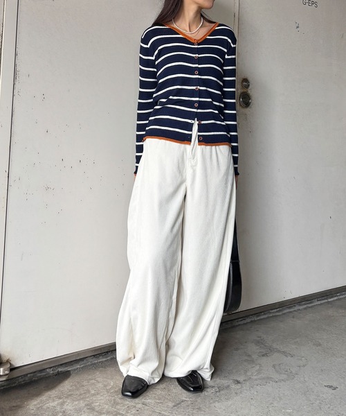 I-SOOK（アイスー） カーディガン 「ISOOK / アイスー」バイカラー