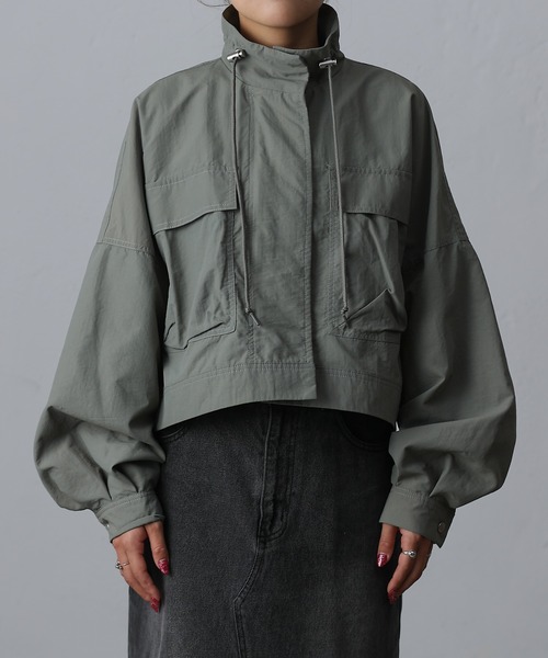 「COLONY 2139」 ナイロンブルゾン FREE グレー レディース_画像5