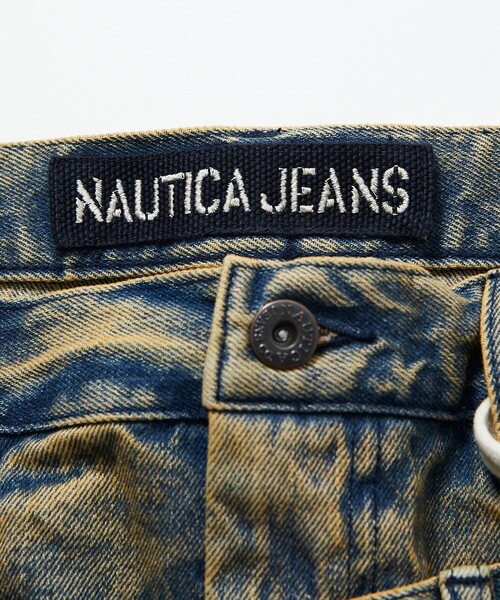 「NAUTICA」 デニムハーフパンツ MEDIUM ネイビー メンズの画像