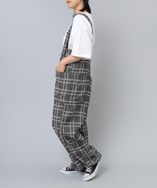 「URCH RNA」 オーバーオール MEDIUM ネイビー レディース_画像4