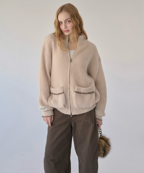 hazyl ニット セーター drivers knit / ドライバーズニット レディース