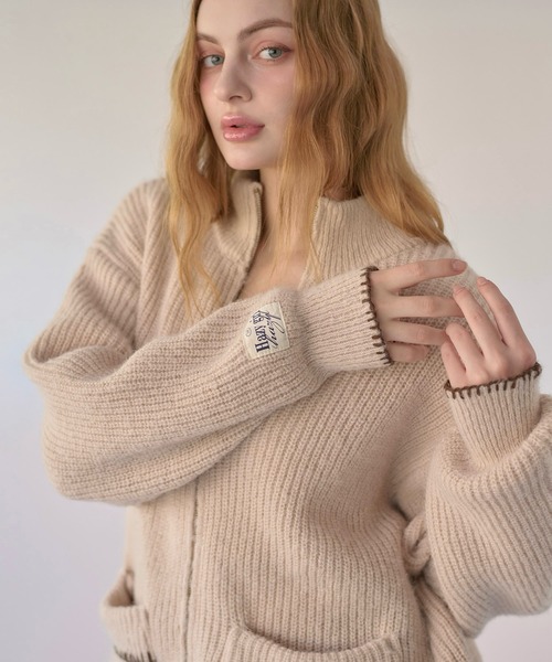 hazyl ニット セーター drivers knit / ドライバーズニット レディース