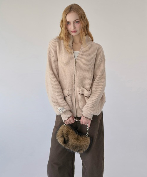 hazyl ニット セーター drivers knit / ドライバーズニット レディース