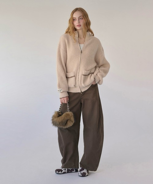 hazyl ニット セーター drivers knit / ドライバーズニット レディース