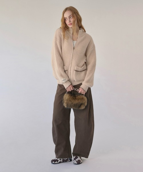 hazyl ニット セーター drivers knit / ドライバーズニット レディース