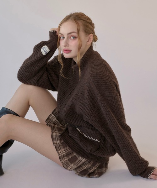 hazyl ニット セーター drivers knit / ドライバーズニット レディース