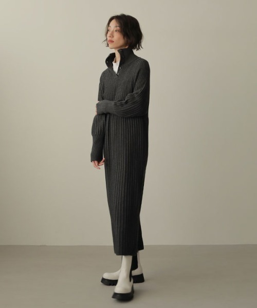 ETRE TOKYO（エトレトウキョウ） ニットワンピース FREE グレー