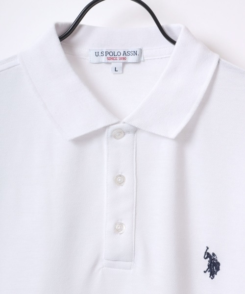 「U.S. POLO ASSN.」 半袖ポロシャツ L ダークグリーン メンズ_画像2