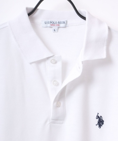 「U.S. POLO ASSN.」 半袖ポロシャツ L ダークグリーン メンズ_画像5