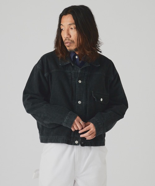 REMI RELIEF / Gジャン/M/コットン/IDG/無地 REMI RELIEF（レミ レリーフ） デニムジャケット gジャン モールスキン