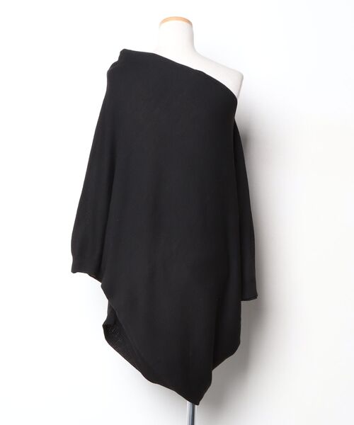 「Ebonyivory」 7分袖ニット FREE ブラック レディース_画像2