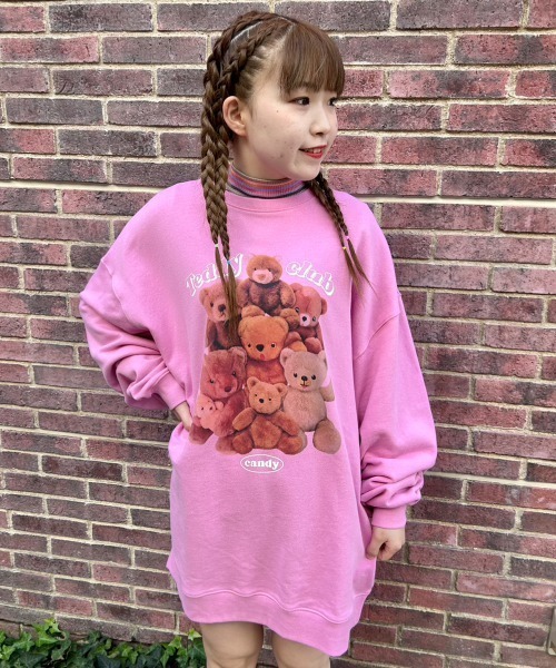 「Candy Stripper」 スウェットカットソー 2 ブラック レディース_画像7