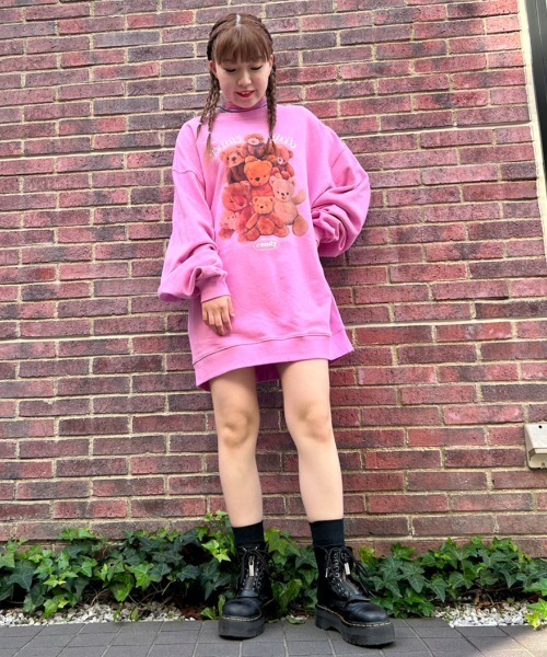 「Candy Stripper」 スウェットカットソー 2 ブラック レディース_画像9