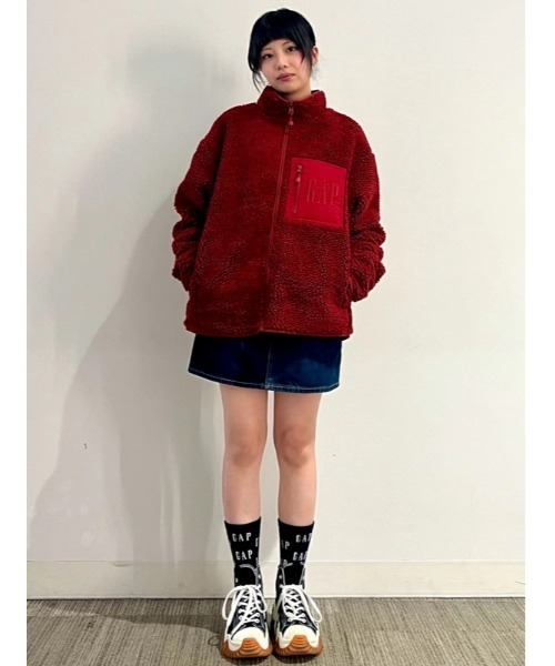 Y2K GAP（ギャップ）刺繍 レアロゴ ジップアップフーディ/L/レッド Gap zip hoodie - Etsy 日本